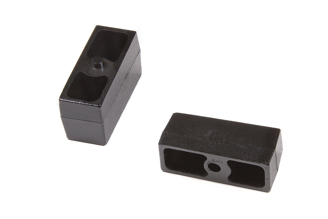 BDS Rear Lift Blocks - 3/4 in Pin - Cast Iron, 2 Inch Lift, Universal Fitment