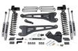 BDS 5" Radius Arm Suspension Lift Kit, 3" Rear, Block, Diesel - Fox 2.5 Performance Elite Series Front and Rear, Ford F-350 DRW 4WD (2023-2026)