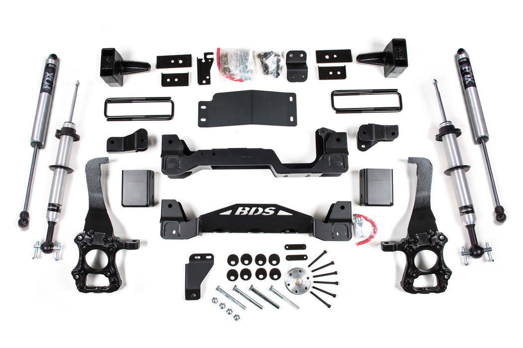 BDS 6 Inch Lift Kit, FOX 2.0 IFP Strut, Ford F150 (2015-2020) 4WD