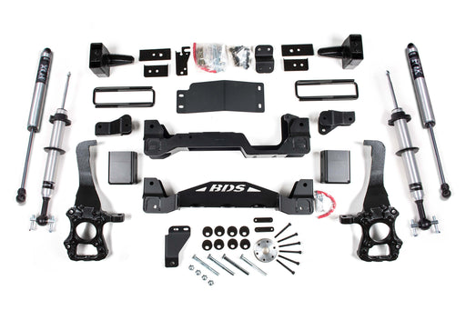 BDS 6 Inch Lift Kit, FOX 2.0 IFP Strut, Ford F150 (2015-2020) 4WD
