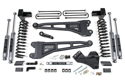BDS 4 Inch Lift Kit w/ Radius Arm, Ford F350 Super Duty DRW (2017-2019) 4WD Diesel