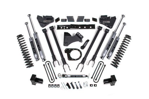 BDS 6 Inch Lift Kit w/ 4-Link, Ford F350 Super Duty DRW (2020-2022) 4WD Diesel