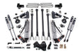 BDS 4 Inch Lift Kit w/ 4-Link, FOX 2.5 Performance Elite Coil-Over Conversion, Ford F350 Super Duty DRW (2017-2019) 4WD Diesel
