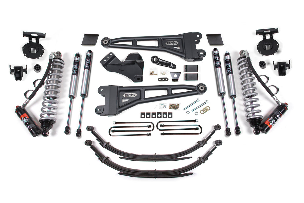 BDS 6 Inch Lift Kit w/ Radius Arm, FOX 2.5 Performance Elite Coil-Over Conversion, Ford F250/F350 Super Duty (2011-2016) 4WD Diesel