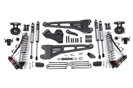 BDS 4 Inch Lift Kit w/ Radius Arm, FOX 2.5 Performance Elite Coil-Over Conversion, Ford F250/F350 Super Duty (2008-2010) 4WD Diesel