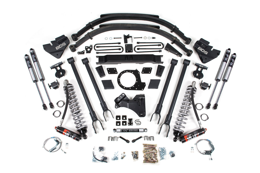 BDS 9 Inch Lift Kit w/ 4-Link, FOX 2.5 Performance Elite Coil-Over Conversion, Ford F250/F350 Super Duty (2020-2022) 4WD Diesel