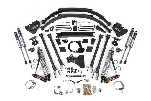 BDS 9 Inch Lift Kit w/ 4-Link, FOX 2.5 Performance Elite Coil-Over Conversion, Ford F250/F350 Super Duty (2020-2022) 4WD Diesel