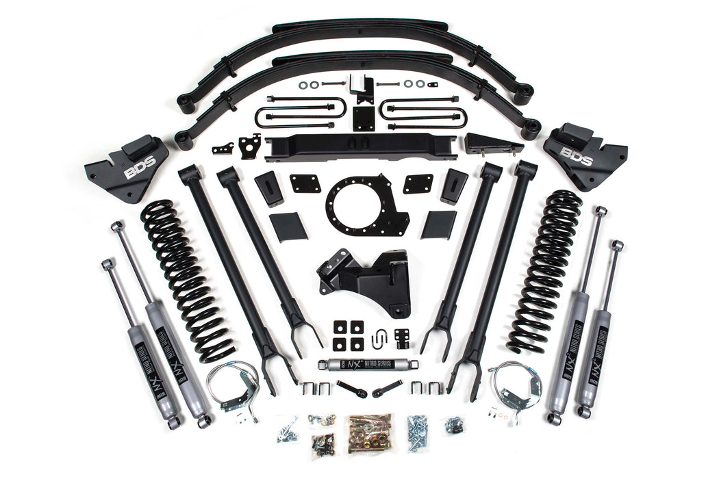 BDS 9 Inch Lift Kit w/ 4-Link, Ford F250/F350 Super Duty (2020-2022) 4WD Gas