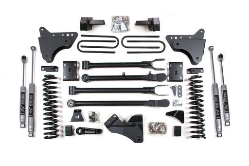 BDS 4 Inch Lift Kit w/ 4-Link, Ford F250/F350 Super Duty (2011-2016) 4WD Gas