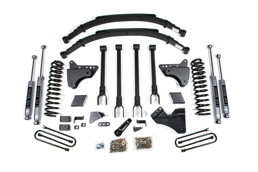 BDS 6 Inch Lift Kit w/ 4-Link, Ford F250/F350 Super Duty (2011-2016) 4WD Gas