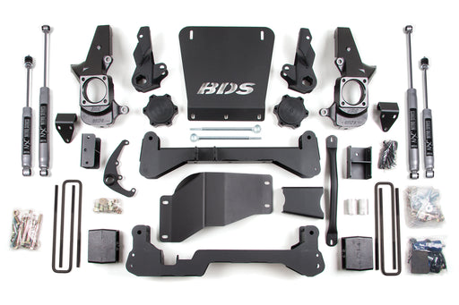 BDS 7 Inch Lift Kit, Chevy Silverado or GMC Sierra 2500HD/3500 (2001-2010) 4WD