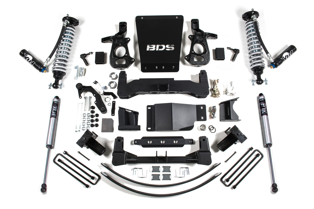 BDS 8 Inch Lift Kit, FOX 2.5 Coil-Over DSC, Chevy Silverado or GMC Sierra 1500 (2014-2018) 4WD