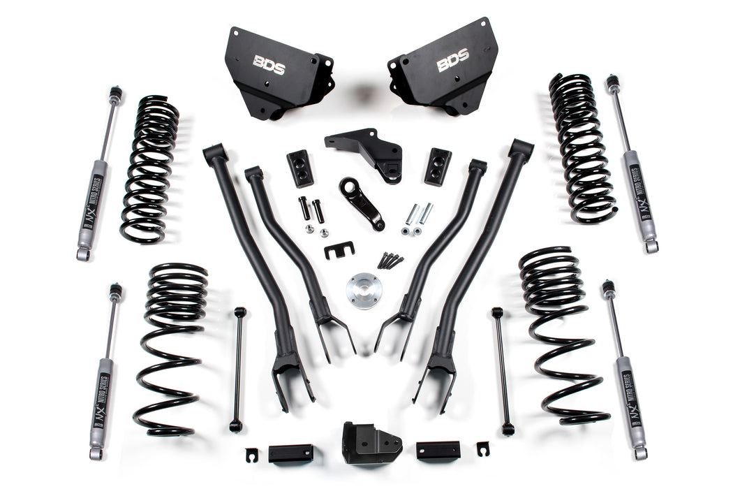 BDS 4 Inch Lift Kit w/ 4-Link, Ram 2500 (2014-2018) 4WD Gas