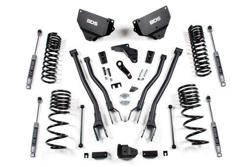 BDS 4 Inch Lift Kit w/ 4-Link, Ram 2500 (2014-2018) 4WD Gas