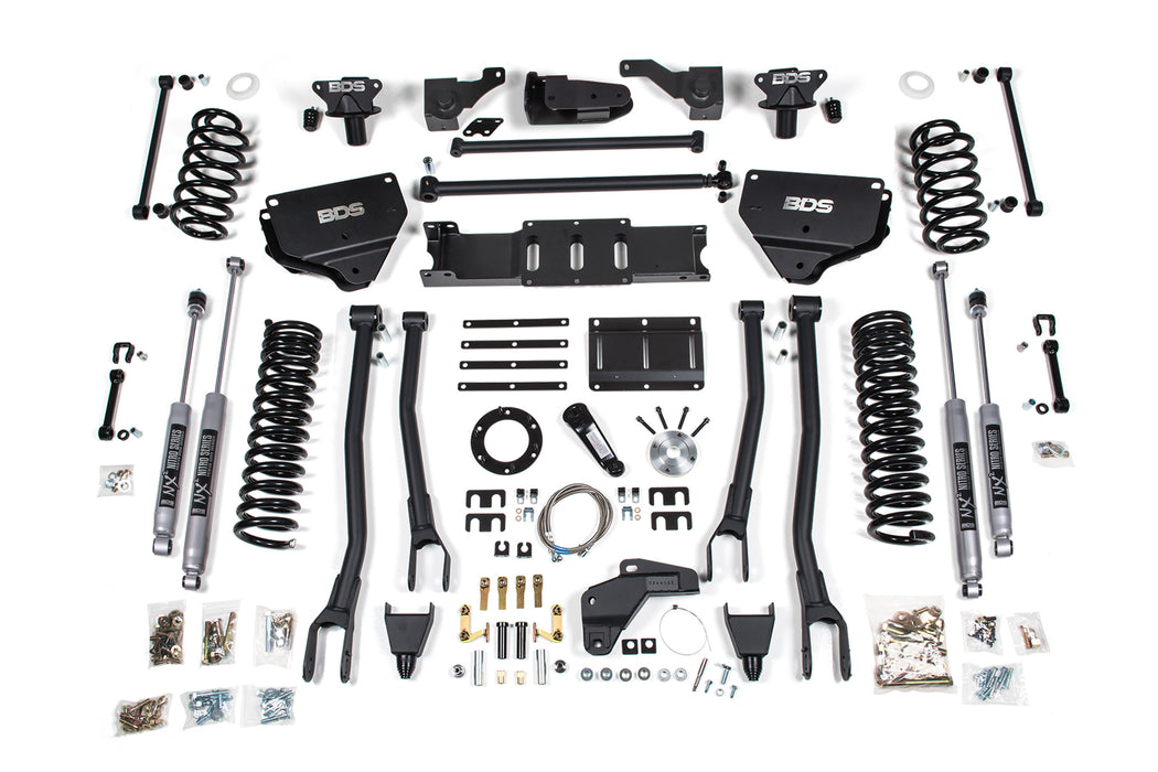 BDS 8 Inch Lift Kit w/ 4-Link, Ram 2500 (2014-2018) 4WD Diesel