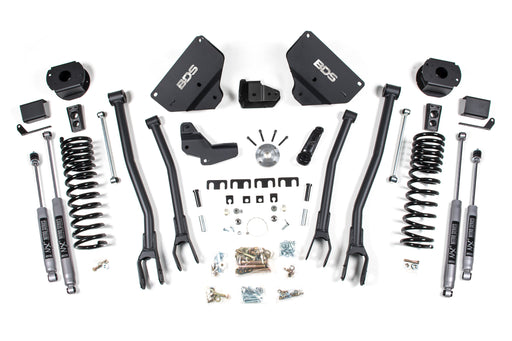 BDS 4 Inch Lift Kit w/ 4-Link, Ram 2500 w/ Rear Air Ride (2014-2018) 4WD Diesel