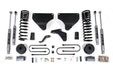 BDS 4 Inch Lift Kit, Ram 3500 w/ Rear Air Ride (2013-2018) 4WD Gas