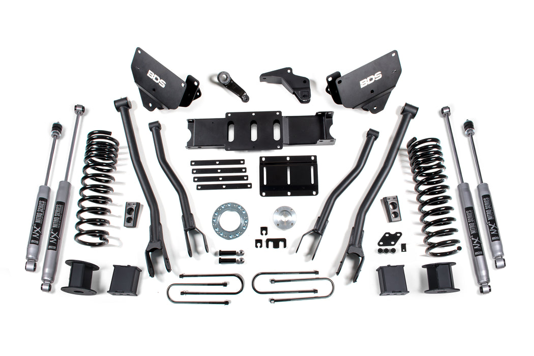 BDS 5.5 Inch Lift Kit w/ 4-Link, Ram 3500 w/ Rear Air Ride (2013-2018) 4WD Gas