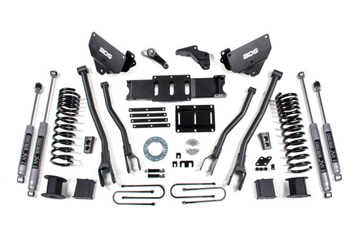 BDS 5.5 Inch Lift Kit w/ 4-Link, Ram 3500 w/ Rear Air Ride (2013-2018) 4WD Gas