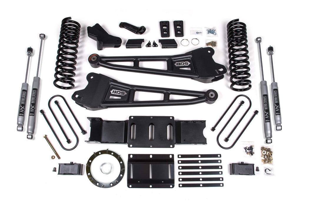BDS 4 Inch Lift Kit w/ Radius Arm, 3 Inch Rear Block, Ram 3500 (2019-2024) 4WD Diesel