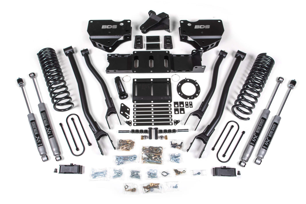 BDS 4 Inch Lift Kit w/ 4-Link, Ram 3500 (2019-2023) 4WD Gas