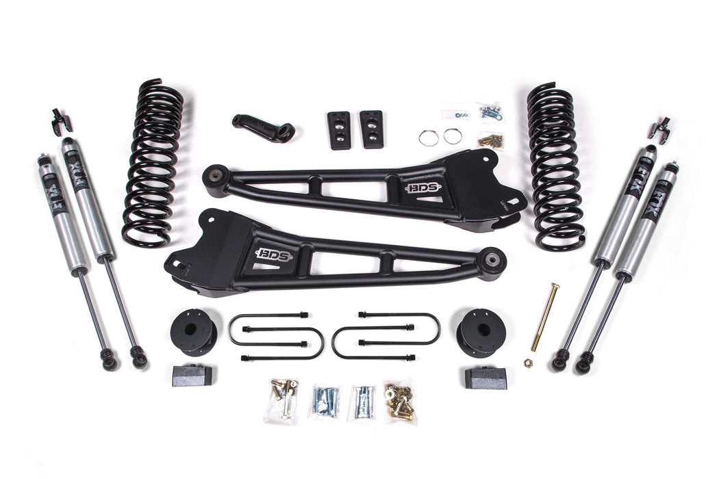 4 Inch Lift Kit w/ Radius Arm | Ram 3500 w/ Rear Air Ride (13-18) 4WD | Gas