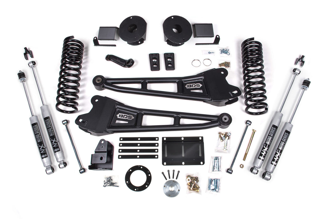 BDS 6 Inch Lift Kit w/ Radius Arm, Ram 2500 w/ Rear Air Ride (2014-2018) 4WD Diesel