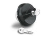 Locking Fuel Cap, Black, Keyed to Ignition