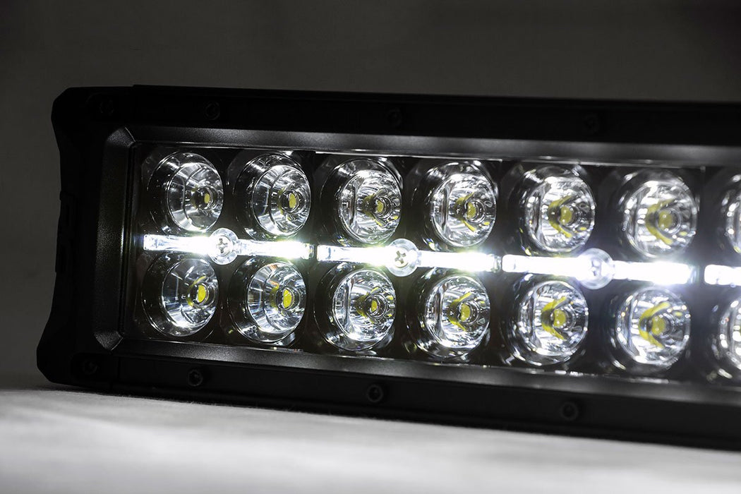 Rough Country Mesh Grille - 30" Dual Row LED - Black - Amber DRL | Ford F-150 (15-17)