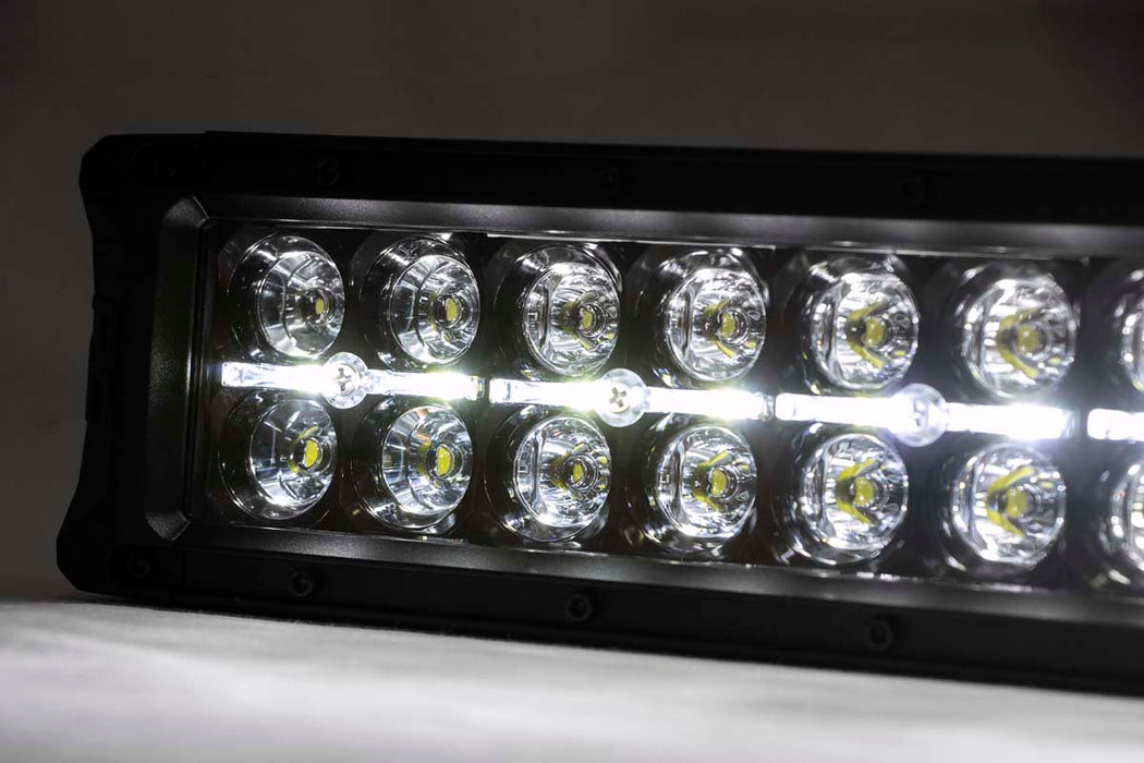 Rough Country 40 Inch Black Series LED Light Bar - Curved - Dual Row - Cool White DRL