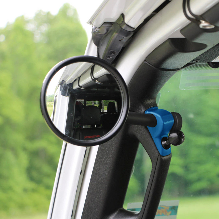 **2024** JL/JLU A-Pillar Side Jeep Mirrors with Base Mount Driver AND Passenger