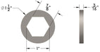 7/8" Hex