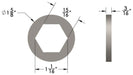 15/16" Hex