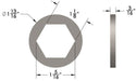 1-1/8" Hex
