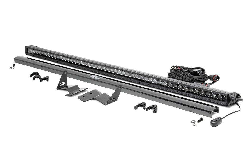 Rough Country LED Light Kit - Upper Windshield - 50" Black Single Row | Ford Bronco (21-25)