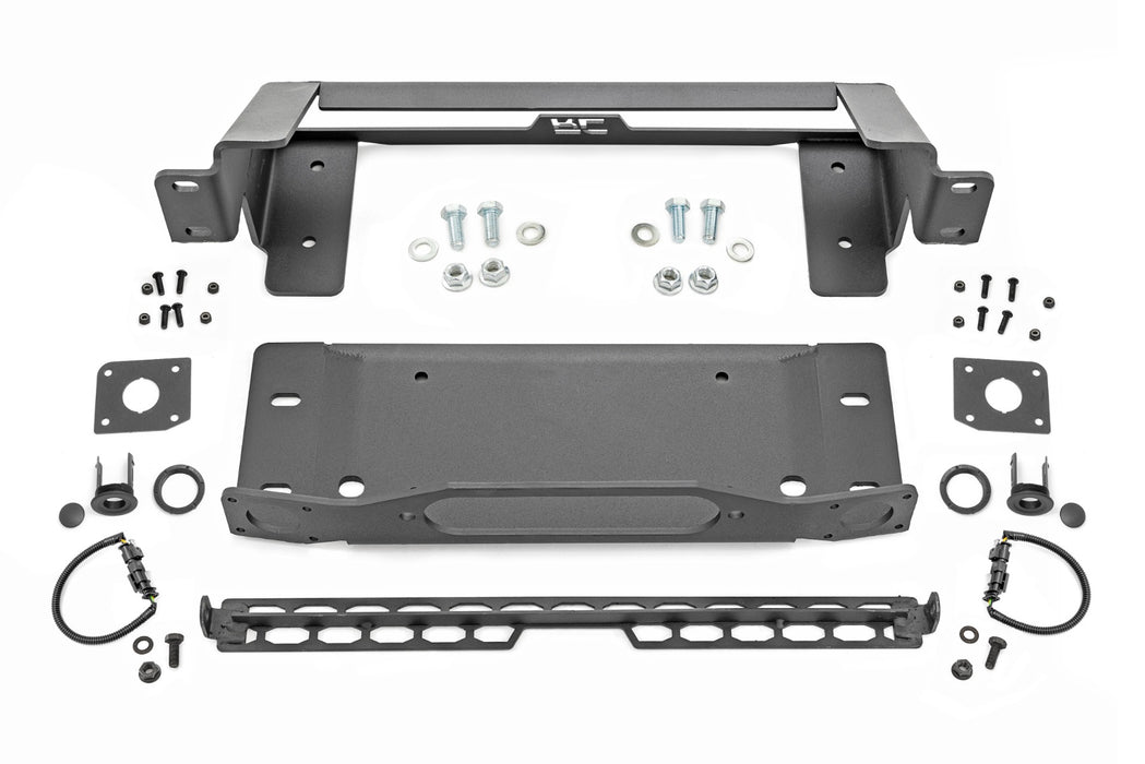 Rough Country High Winch Mount, All Models, Ford Bronco 4WD (2021-2024)