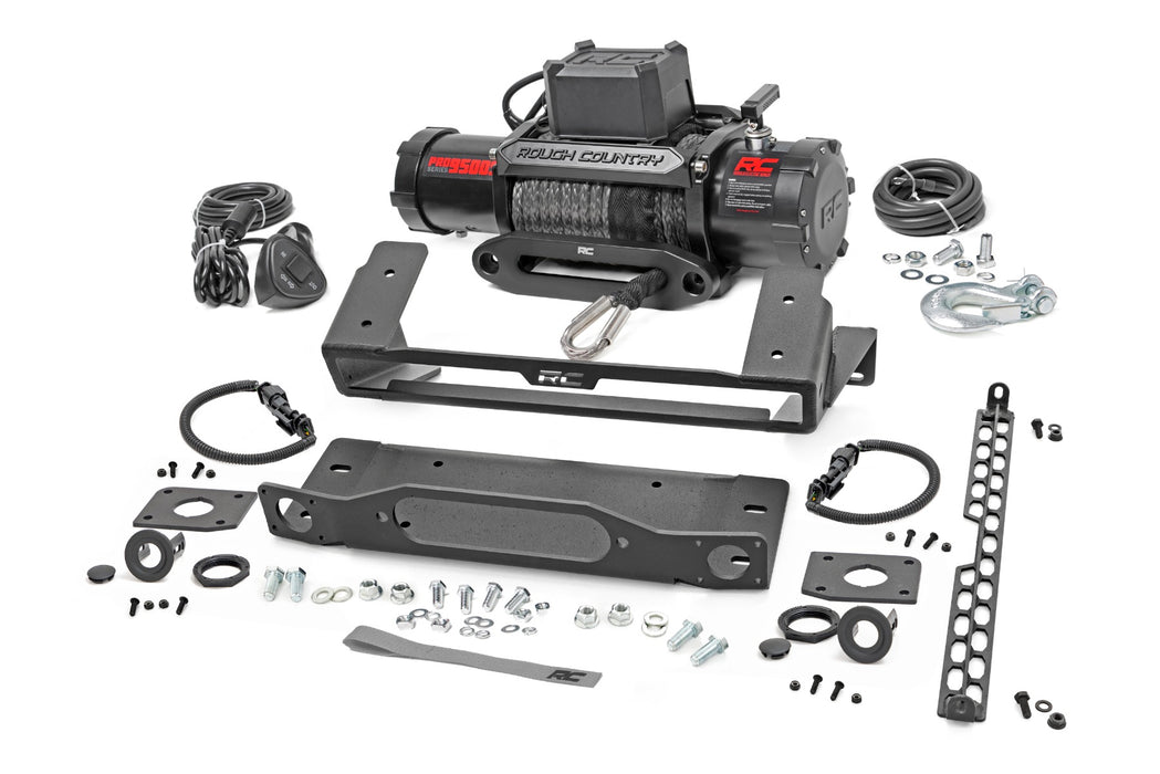 Rough Country High Winch Mount - All Models - 9500S | Ford Bronco 4WD (2021-2025)
