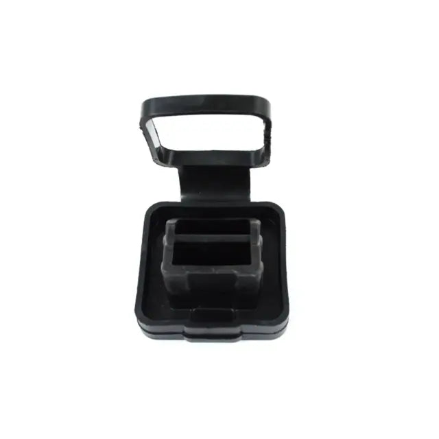 Hitch Receiver Plug, 2 in, Black Jeep Logo, Right Hinge