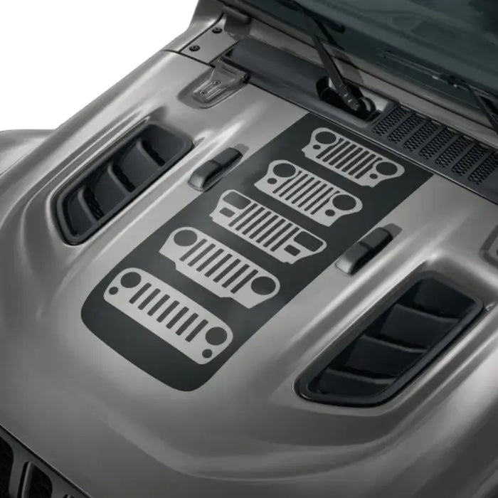 Mopar 82215376 Jeep Grille Hood Graphic – Low Gloss Black