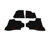 All-Weather Floor Mats, 4-Piece, Black, Red Jeep Logo