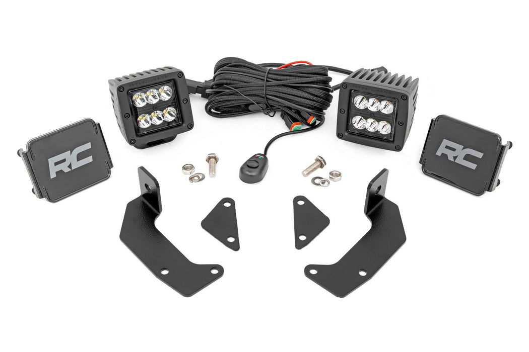 LED Light Kit - Cage Mount - 2 inch Black Pair - CFMoto UForce 1000/1000XL