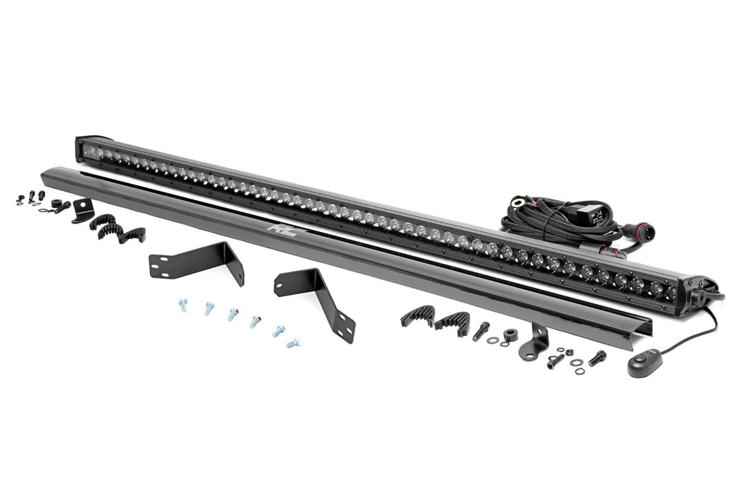 Rough Country LED Light Kit - Rear Mount - 50" Black Single Row - CFMOTO UFORCE 1000