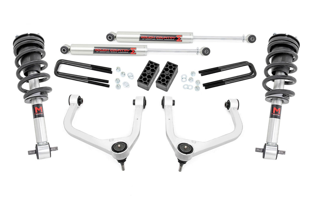 Rough Country 3.5 Inch Lift Kit - M1 Struts/M1 | Chevy Silverado 1500 2WD/4WD (2019-2024 &amp; Classic)