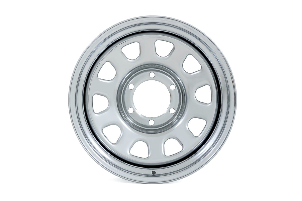 Rough Country Steel Wheel/Chrome/17x9/6x5.5/4.25 Bore/-12