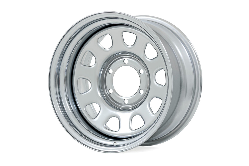 Rough Country Steel Wheel/Chrome/17x9/5x5/3.30 Bore/-12