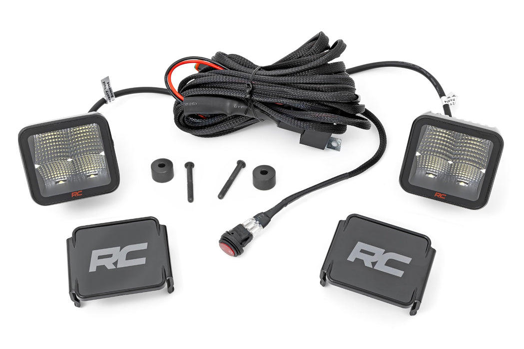 LED Light Kit - Cowl Mount - 2 inch Spectrum Pair - Jeep Gladiator JT/Wrangler JL (18-24)