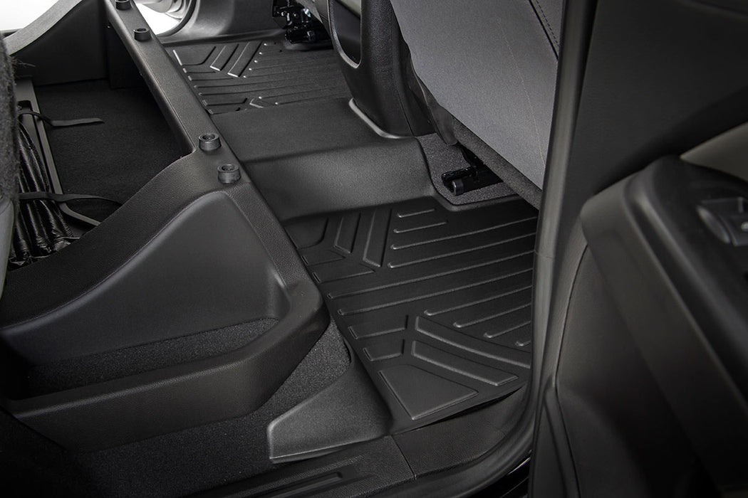 Rough Country Floor Mats - FR &amp; RR - Crew | Chevy/GMC Canyon/Colorado 2WD/4WD (2015-2022)