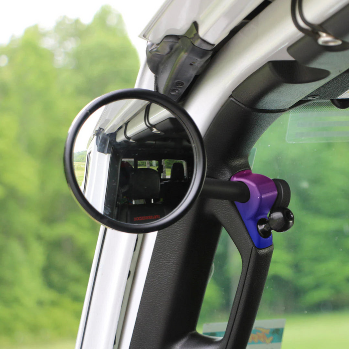 **2024** JL/JLU A-Pillar Side Jeep Mirrors with Base Mount Driver AND Passenger