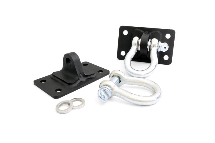 Rough Country D Ring Shackles and Mounts - Stubby Winch Bumpers | Jeep Wrangler JK/Wrangler Unlimited (07-18)