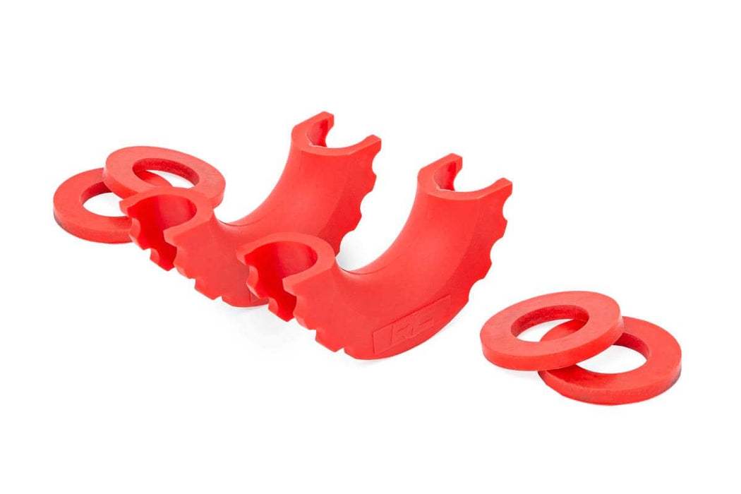 Rough Country D-Ring Isolator Kit - Pair - Red